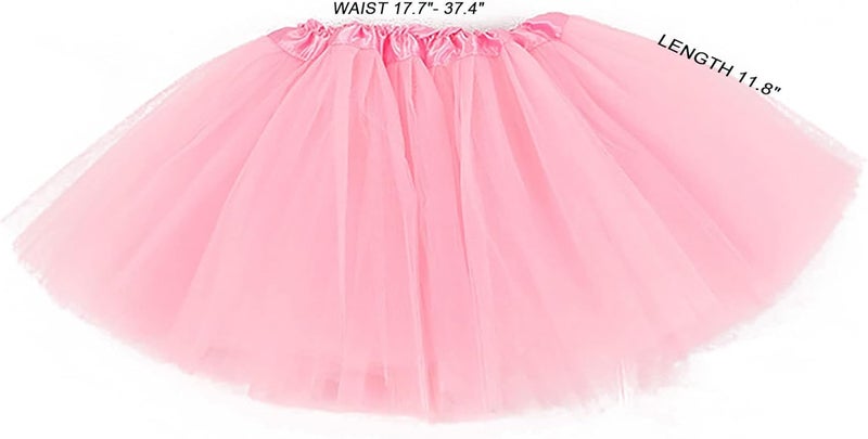 Ayhcclth Girls Tutu Classic Elastic 3 or 4 Layered Tulle Skirt Tutu for Toddler Girl, 2-8Years - Image 4